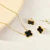 Komplet nakita 4-leaf - black