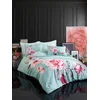 Aberto Design Set Double posteljine 482, 200x220cm, Tirkizna