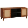 TV ormar s policom Smeđa 105 x 33,5 x 46 cm Čvrsto drvo manga