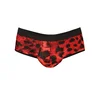 Muške sexy bikini gaće Savage Jock, Crno-crvene