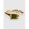 Blue Tomato Gold Irregular Coil Ring Jewellery gold stainless steel