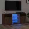 TV ormarić s LED svjetlima boja smeđeg hrasta 120 x 30 x 50 cm