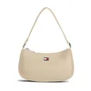 Ročna torba Tommy Jeans Tjw Daily Elevated Shoulder Bag AW0AW19041 Svetlo bež