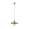 Lestenec na vrvici SILA 1xE27/15W/230V pr. 30 cm zelena