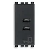 VIMAR ARKÉ C+C-USB PRIKLJUČNICA 15W 3A 5V 1MJ ANTRACIT VI19292.CC