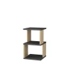Hanah Home Carter Noćni stočić, 29.6x29.6x49.4cm, Antracit-hrast