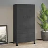Ormar antracit 90 x 50 x 180 cm metalni
