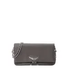 Zadig & Voltaire Pisemska torbica ROCK temno siva