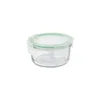 Round food storage container, Air Type range, 400 ml, made from glas