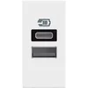 CLASSIA USB VTIČ TIPA A + TIPA C/3A 1M BEL RW4191AC