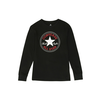 Converse  Majice z dolgimi rokavi CHUCK PATCH LONG SLEEVE TEE  Črna