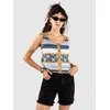 24 Colours 41364A Crochet Tank Top blue