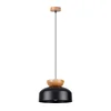 Sollux SL.1351 - Luster na kablu MARION 1xE27/15W/230V prečnik 29,5 cm crna