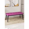 Hanah Home klupa Pera Bench, 105 cm, ljubičasta / crna