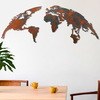 Wallity Zidna dekoracija World Map, 150 cmx59 cm, Šarena