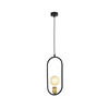 Jupiter 1817 - PI1 E27 - Luster na lanku PONTI 1xE14/40W/230V crna