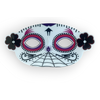 Amscan Maska - Dia De Los Muertos, svetleča, črna