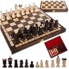 Premium lesen oblazinjen šah 31x31cm in lesene figure