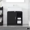 Kupaonski ormar Crni hrast 63 x 29 x 55 cm Konstruirano drvo