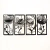 Wallxpert APT573LS Zidna dekoracija Blossom, 135x63cm, Crna
