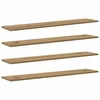 Vidaxl Polica za knjige 4 szt. Rjava 100 x 20 x 1,5 cm Konstruiran les