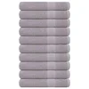 Vidaxl Savna brisače FROGN 10 kosov sive 80x200 cm 360 g/m2