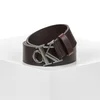 Calvin Klein Pas Smooth Monogram Buckle temno rjava