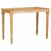 vidaXL Klubska miza Rjava 100 x 55 x 77 cm trden mangov les