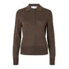 SELECTED Pulover SLFTHEA temno rjava