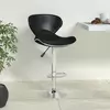 Vidaxl vidaXL Barski stol, oblazinjen iz črnega umetnega usnja