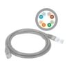 Patch kabel U/UTP kat 5e PVC 15,0 m siv ALANTEC