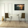 Hanah home Trpezarijski sto Sandalf Square 90x75x90cm Crno-Beli