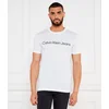 Calvin Klein Jeans Majica J30J322552 Bela Slim Fit