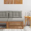 Vanjska srednja sofa Čvrsto drvo akacije Prirodna