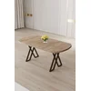 HANAH HOME Trpezarijski sto Kaye Atlantic Pine Brown
