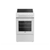 Beko FSE 57110 GW Električni šporet, 55 l, Ventilatorska rerna
