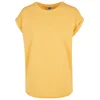 Womens T-shirt with extended shoulder dimyellow