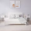 Noćni ormarići 2 kom bijeli 79,5x38x65,5 cm od masivne borovine
