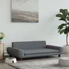 shumee vidaXL Pasja postelja, temno siva, 100x54x33 cm, žamet