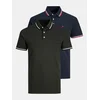 JACK & JONES Set muških majica 12191216, 2 komada, Zelena i teget