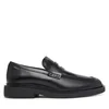 Nizki čevlji Calvin Klein Sq Rubber Band Loafer Wax Lth HM0HM02273 Črna