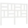 Vidaxl Posteljno vzglavje belo 146x4x104 cm trdna borovina