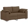 Vidaxl Dvosobni kavč Rjava 160 cm blago