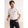 Trendyol Muška majica Tmnss26Ts00049, Krem