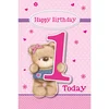 Viter čestitka 1st bday girl xl 6669-C
