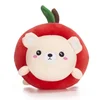 KAWAII FRUITS Medvedek v jabolku plišasta igrača 25cm