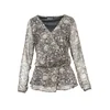 KOROSHI Bluza  mornarska / rjava / zelena / bela