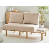 Kavč Berwyn 2211 (Beige) Svetlo rjava, 155x104x74cm, Blago, Noge: Les