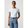 Tommy Jeans osnovna kratka ženska majica bombažna z elastanom