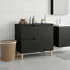 Kupaonski ormar Crni hrast 65 x 33 x 60 cm Konstruirano drvo